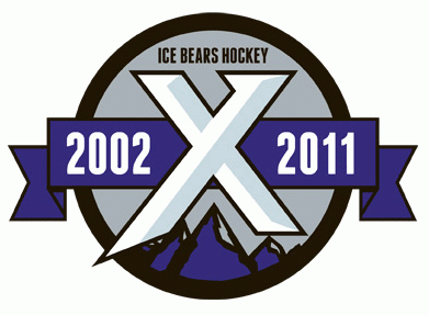knoxville ice bears 2011 anniversary logo iron on transfers for clothing